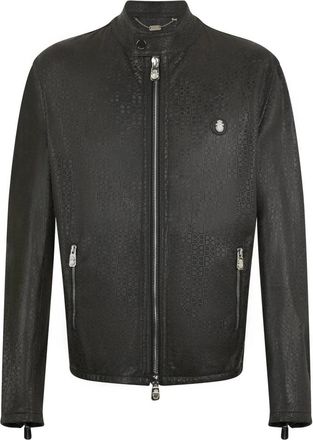 Billionaire Boys Club Perforated Moto Jacket BB - Heren - Leren en Su&egrave;de Jassen - Zwart - 2XL - Jassen