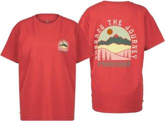 Passenger Outlook Recycled Cotton OS T-Shirts f&uuml;r Damen | rot