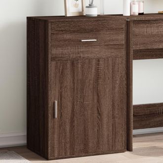 vidaXL Armario Almacenaje Madera Ingenier&iacute;a Marr&oacute;n Roble 56,5x39x90 Cm Vidaxl