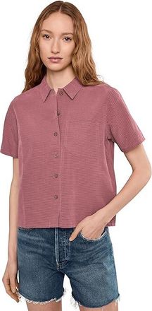 Royal Robbins Desert Pucker Short Sleeve Womens Clothing Wild Rhubarb : SM, Modal/Polyester