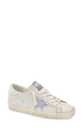 Golden Goose Super-Star Low Top Sneaker in White/Silver/Pink at Nordstrom, Size 12Us