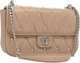Miu Miu Pre-owned Shoulder Bags, female, Pink, Size: ONE SIZE Pre-owned Leather Shoulder Bag