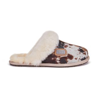 Australia Luxe Womens Closed Mule Splat - Multicolour Sheepskin - Size UK 2-3.5