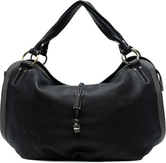 Celine Borsa passepartout grande in pelle di vitello pieno fiore 2007 - Nero