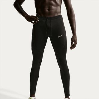 Nike Dri-Fit Stride Tights In Black/reflective Silver