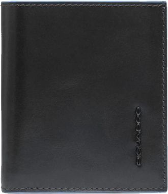 Piquadro Creditcardhouder - Heren - Portefeuilles - Zwart - ONE Size - Leer - Accessoires