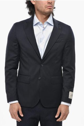 Corneliani CC COLLECTION Virgin Wool Jacket With Classic Notch Lapel An size 48