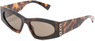 Gucci Cat Eye Zonnebril - Dames - Zonnebrillen - Bruin - 54 MM - Accessoires