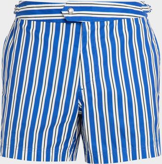 Tom Ford Men & apos;s Nylon Multi-Stripe Swim Trunks