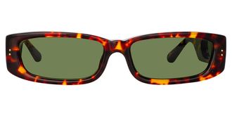 Linda Farrow TALITA LFL1419 C2 Womens Sunglasses Tortoiseshell Size 59