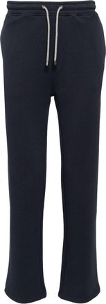 Corneliani straight-leg cotton track pants - men - Cotton/Cotton - 50 - Blue