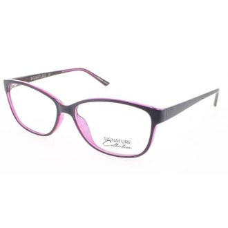 Signature Unisex Pink Rectangular Eyeglass Frames Pn504Pink52