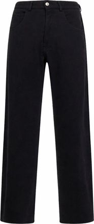 Maison Margiela Wide Fit Straight Cotton Pants