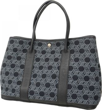 Herm&egrave;s Black Toile So H Tote Bag (Pre-Owned)