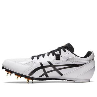 Asics Effort 13 Track and Field Spike Shoes White Black 1093A167-100
