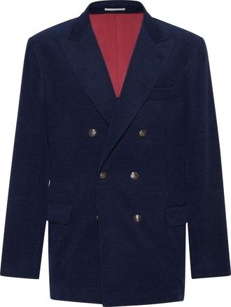 Brunello Cucinelli Corduroy blazer in Sapphire at Nordstrom, Size 44 It