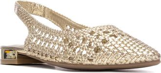 Xti Womens Slingback Braided Flats