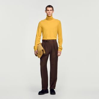 Sandro Weite Hose aus Wolle