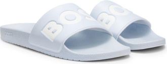 BOSS Italian-made slides with large logo detail