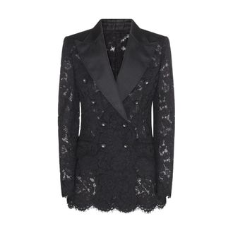 Dolce & Gabbana Blazers, female, Black, XS, Sport Jacket, S and Grays