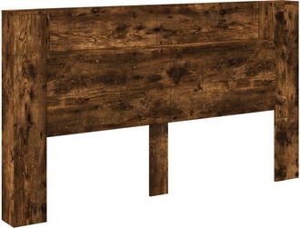 vidaXL Cabecero Con Estante Roble Ahumado 180 X 16,5 X 103,5 Cm Vidaxl