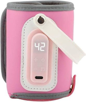 OEM Calientabiberones Port&aacute;til - Calienta La Leche - Compatibilidad Universal - 11,9 X 9,1 X 9,1 Cm - Rosa