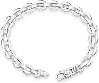 Pompeii3 Mens Solid 14k Gold (35grams) or Platinum (57gram) Anchor Bracelet 8.5