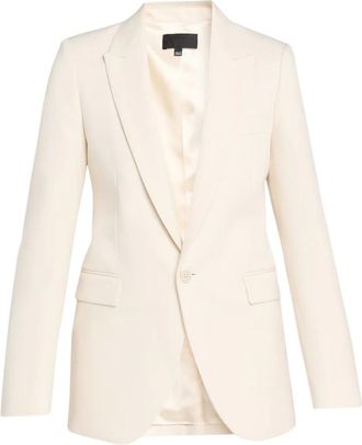 Nili Lotan Anabel Wol Blazer - Dames - Jassen - Beige - Maat: 2XS Wol