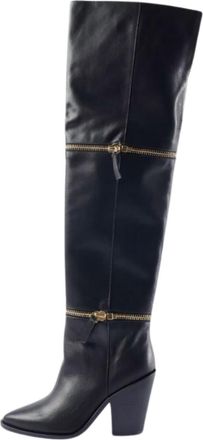 Cecelia New York Womens Mocha Boots In All Black