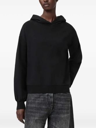 AllSaints Top Zinc con cappuccio - Nero