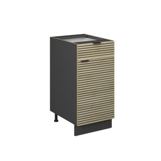 Vicco Mueble Bajo De Cocina Fame-line, Panel De Roble, 40 Cm Sin Encimera