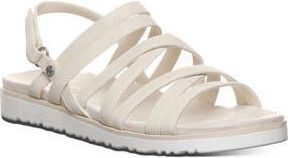 Bearpaw Crete Faux Leather Sandal in Bone at Nordstrom Rack, Size 10