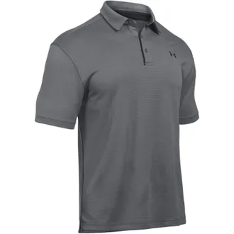 Under Armour Tech Polo Shirt Mens Graphite Short Sleeve Collared DSGL1130