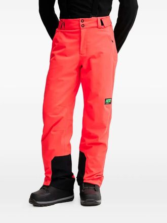 Rossignol logo-patch ski trousers - men - Recycled Polyester/Recycled Polyester - L - Red