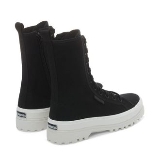 Superga Dames/Dames 2641 Alpina Hoge Tops (Totaal Zwart/Avorio)