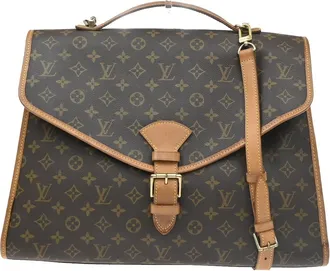 Louis Vuitton Beverly Monogram Canvas Brown Canvas Briefcase Bag (Pre-Owned)