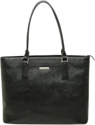 Burberry Pre-owned Leren Tote Bag - Dames - Vintage Shopper - Zwart - ONE Size - Leer - Vintage