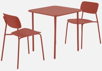 Sweeek Mesa De Jard&iacute;n De Metal Con 2 Asientos