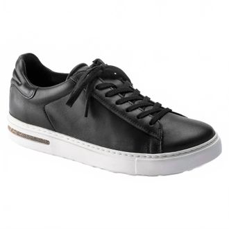 Birkenstock Womens Bend Low Natural Leather Sneakers In Black