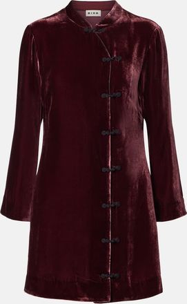 Rixo Delphina velvet minidress
