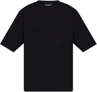 Dsquared2 Logo T-Shirt - Heren - T-shirts - Zwart - L - Katoen - Tops