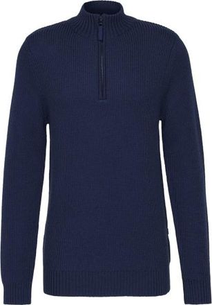 Stoic Heavy MerinoKnit MMXX.Rutvik Half Zip Merinopullover f&uuml;r Herren | blau
