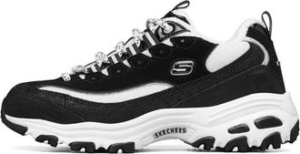 Skechers (WMNS) Skechers D lites White/Black 66666078-BKGY