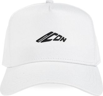Dsquared2 Cappello da baseball con stampa - Bianco
