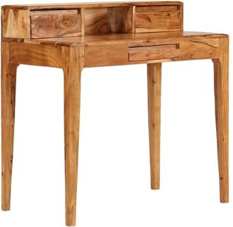 vidaXL Escritorio Con Cajones Madera Maciza 88x50x90 Cm Vidaxl