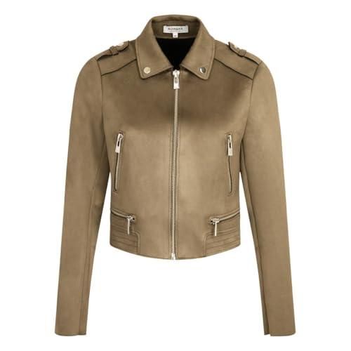 Veste Col Aviateur Zippée Doublée Camel Femme | La Halle