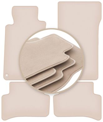 OEM Alfombrillas Beige Premium Para: Mercedes C W203 Sed&aacute;n, Familiar 2000-2008
