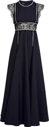 Giambattista Valli Abito con inserti in pizzo - Nero