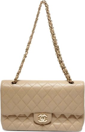 Chanel Borsa a spalla Matelass&eacute; Double Flap 2002-2003 - Toni neutri