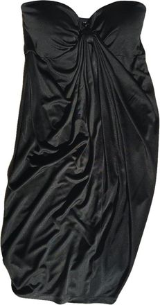 Catherine Malandrino Black Strapless Jersey Dress Size S